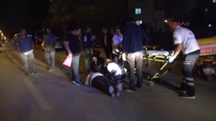 Antalya Yolun Karşısına Geçerken Motosiklet Çarptı