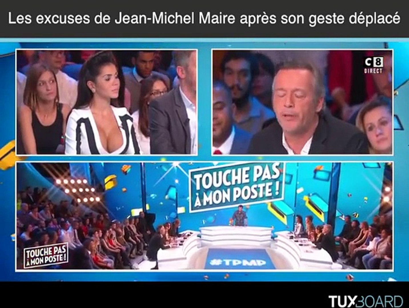 Jean-Michel Maire s'excuse après avoir embrassé la poitrine d'une femme  sans sa permission - Vidéo Dailymotion