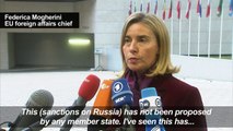 EU not considering Russia sanctions over Syria