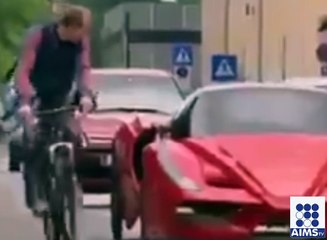 ایسی نایاب گاڑی کسی نے نہیں دیکھی ہوگی فراری بھی سائیکل بھی