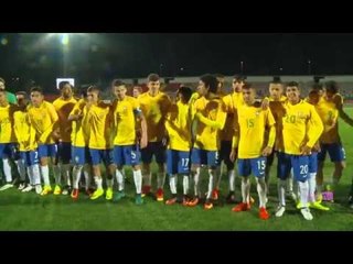 Jogadores da Seleção Brasileira Sub-20 comemoram título no Chile