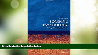 Big Deals  Forensic Psychology: A Very Short Introduction  Full Read Best Seller