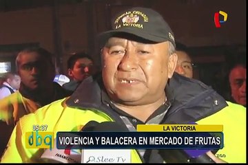 La Victoria: tensa situación en Mercado de Frutas