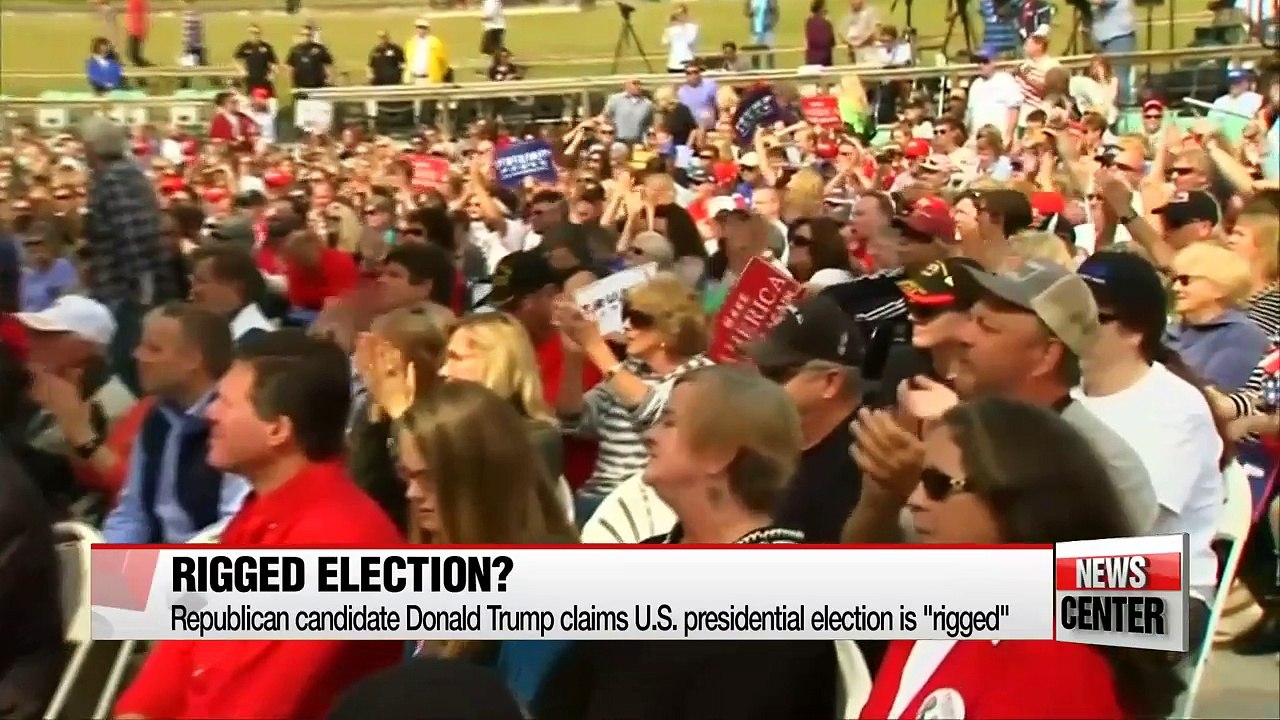 Donald Trump claims election is 'rigged,' supporters call for violence
