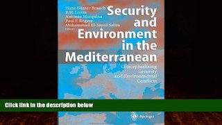 Big Deals  Security and Environment in the Mediterranean: Conceptualising Security and
