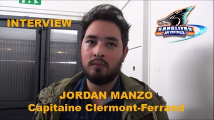 HH Interview Jordan Manzo Capitaine Sangliers Arvernes - D1 - 2016-10-15 Clermont VS Cholet