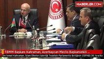 TBMM Başkanı Kahraman, Azerbaycan Meclis Başkanvekili Asgerov'u Kabul Etti