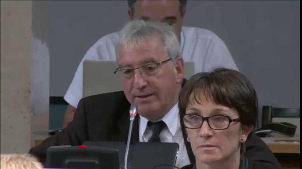 Michel BACHELARD. Transfert de la compétence Transports à la Région. 17 octobre 2016