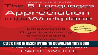 [PDF] Five Languages of Appreciation in the Workplace: Empowering Organizations by Encouraging