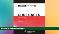 Must Have  Casenotes Legal Briefs: Contracts Keyed to Crandall   Whaley, Sixth Edition (Casenote