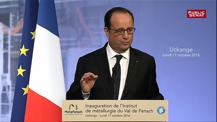 Hollande à Florange : "Il n’y a eu aucun plan social, aucun licenciement"