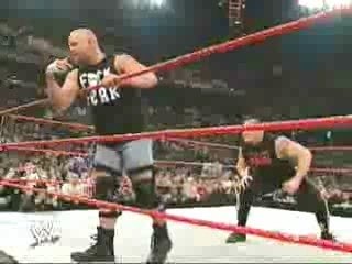WWE  Brock Lesnar Gives Stone Cold The F-5