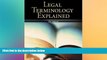Must Have  Legal Terminology Explained (Mcgraw-Hill Business Careers Paralegal Titles)  READ Ebook