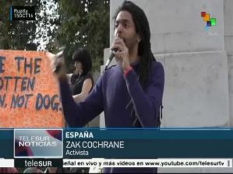 Protestan en Reino Unido para apoyar a refugiados