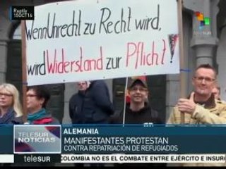 Download Video: Alemanes rechazan políticas migratorias contra refugiados