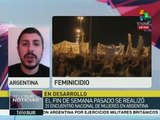 Argentinas denuncian violencia de género en su país