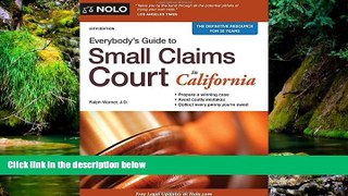 READ FULL  Everybody s Guide to Small Claims Court in California (Everybody s Guide to Small