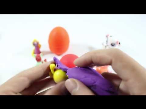 Play Doh Eggs and PEPPA PIG! Kinder surprise Eggs My pony & Peppa Toys