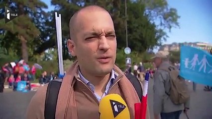 Ce militant de la manif pour tous est un peu trop sur de lui... Et n'est pas pour l'égalité Homme-Femme