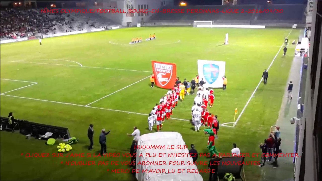 NÎMES OLYMPIQUE/FOOTBALL BOURG-EN-BRESSE PERONNAS-LIGUE 2-2016/09/30