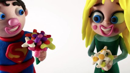 ELSA BIGFOOT __ Olaf Play Doh Stop Motion Disney Frozen Movie Clip Animation _ New 2016