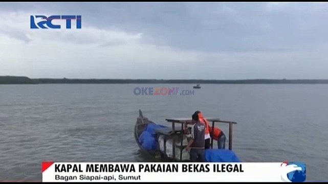 Detik-detik Kapal Barang Ilegal Tenggelam
