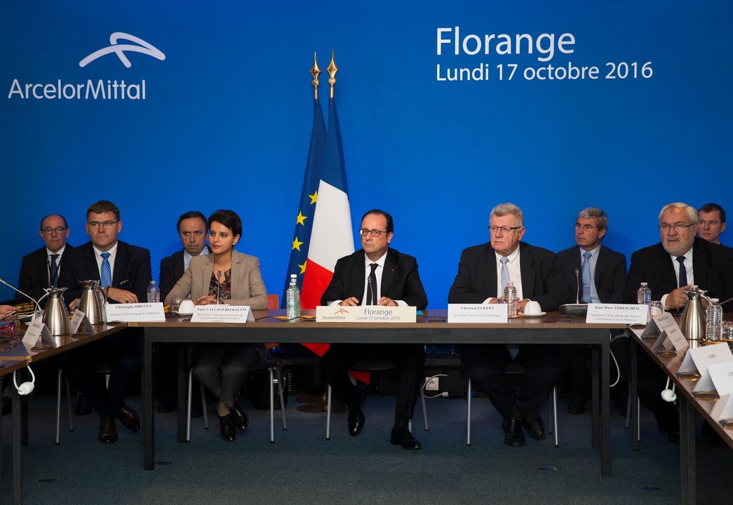 François Hollande visite le site d'ArcelorMittal de Florange