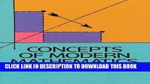 [PDF] FREE Concepts of Modern Mathematics (Dover Books on Mathematics) [Read] Full Ebook