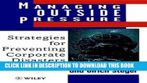 [Read PDF] Managing Outside Pressure: Strategies for Preventing Corporate Disasters Ebook Free