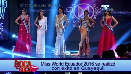 Mirka Cabrera Miss World Ecuador 20016