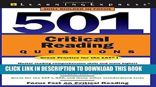[DOWNLOAD] PDF 501 Critical Reading Questions (501 Series) New BEST SELLER