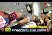 Chile: excabecilla del MRTA fue recibido con aplausos
