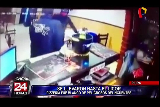 Piura: asaltan pizzería en menos de 3 minutos