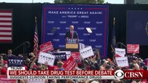 Donald Trump challenges Hillary Clinton to pre-debate drug test