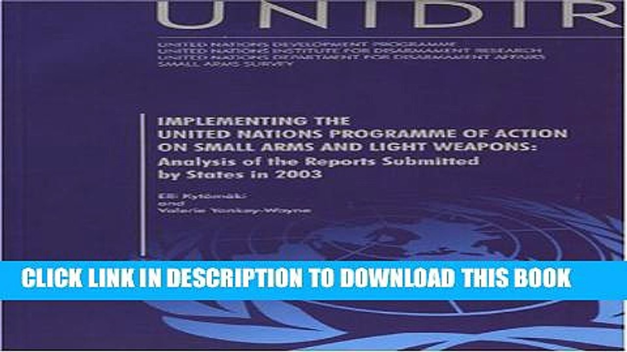 [BOOK] PDF Implementing The United Nations Programme Of Action On Small Arms And Light Weapons: