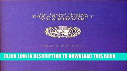 [BOOK] PDF The United Nations Disarmament Yearbook 2011 Part 2 New BEST SELLER