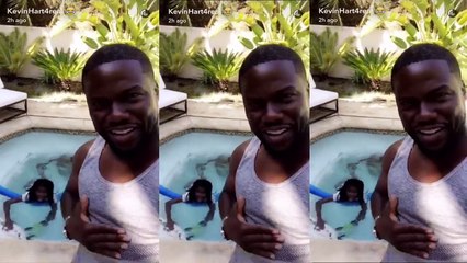 Kevin Hart 's WIFE twerking in pool 2016