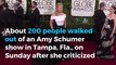 Amy Schumer fans walk out of comedy show after she attacks Trump