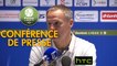 Conférence de presse FC Sochaux-Montbéliard - RC Lens (1-0) : Albert CARTIER (FCSM) - Alain  CASANOVA (RCL) - 2016/2017