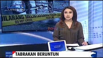 Download Video: Tabrakan Beruntun, 1 Tewas, Belasan TNI AL Luka