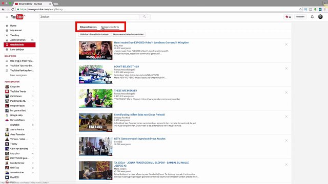 YouTube Geschiedenis Wissen - Geschiedenis Verwijderen YouTube - Zoekgeschiedenis YouTube - 2016