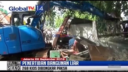 Penertiban Bangunan Liar di Pasar Nangka Kali Baru Jakarta Pusat