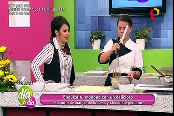 Valery Schroth nos enseña a preparar un delicioso pionono de manjar de lúcuma y chocolate peruano