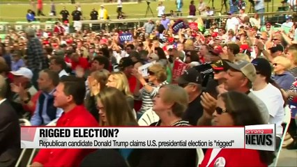 Download Video: Donald Trump claims election is 'rigged,' supporters call for violence