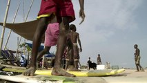 Nigerian youngsters catch waves at Lagos surf school