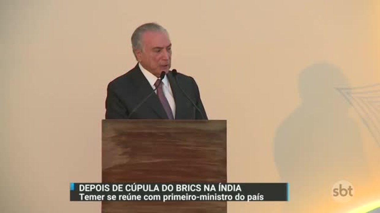 Michel Temer diz que economia do Brasil está entrando nos trilhos