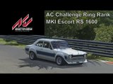 Assetto Corsa | AC Challenge Ring Rank | Ford Escort MKI RS1600 | Nordschleife 1080P HD