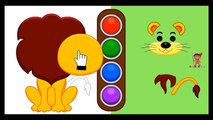 Kids Games with Animals | Lion Cartoon Game for Kids | Preschool Learning Videos