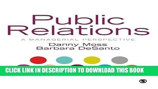 [Read PDF] Public Relations: A Managerial Perspective Download Online