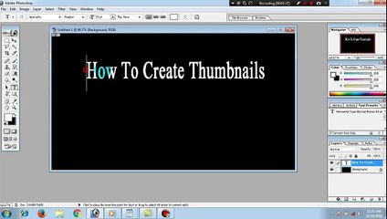 how to create thumbnail  for  any  channel